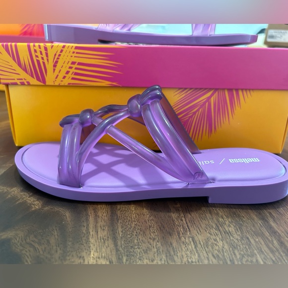 NWT Melissa Salinas purple Sandals - Picture 2 of 5
